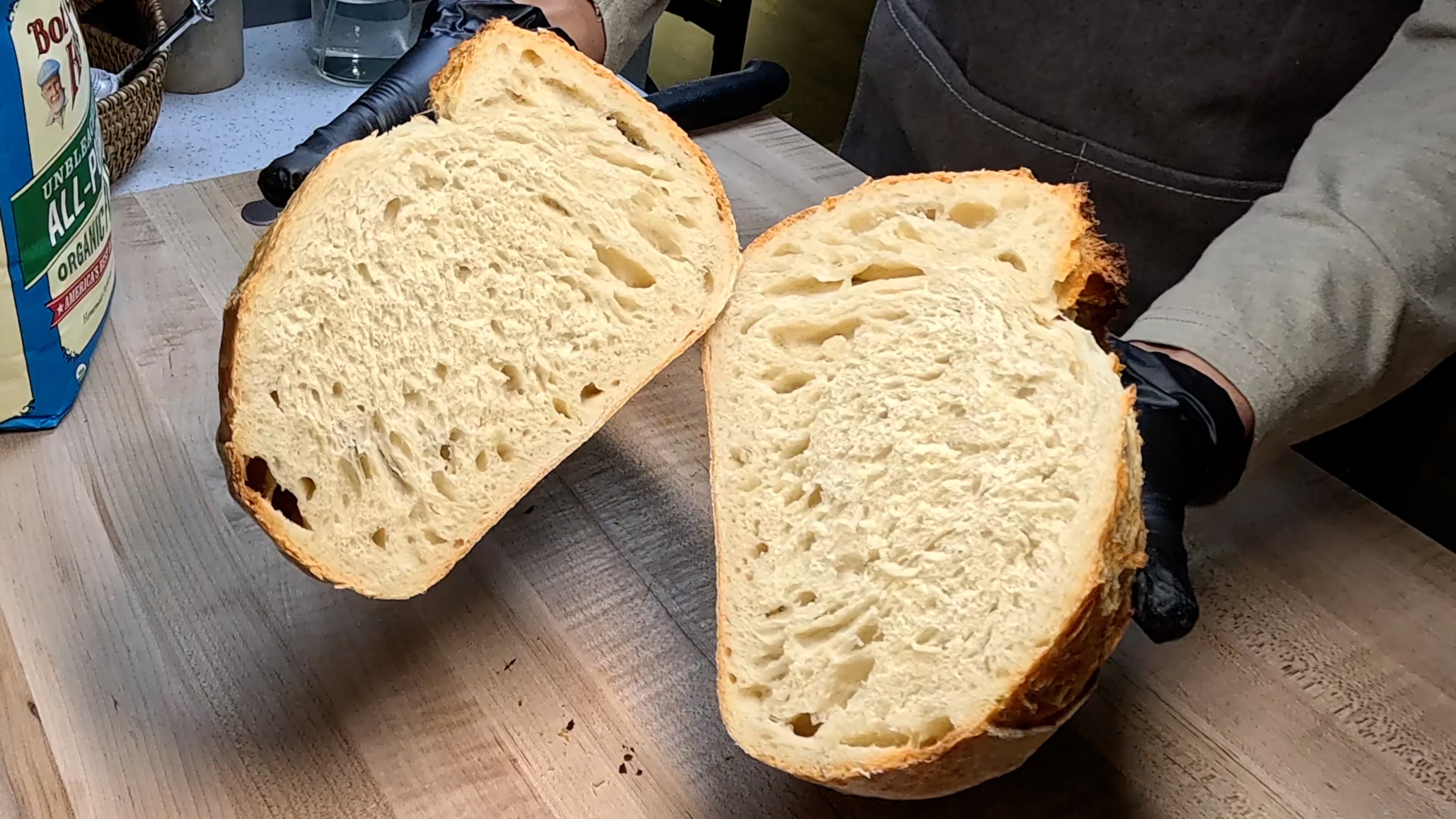 No-Knead Sourdough Bread: No Dutch Oven (AP Flour Edition)
